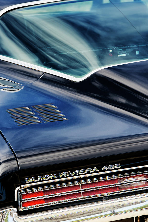 Car Photograph - 1971 Buick Riviera 455 Rear End by Tim Gainey
