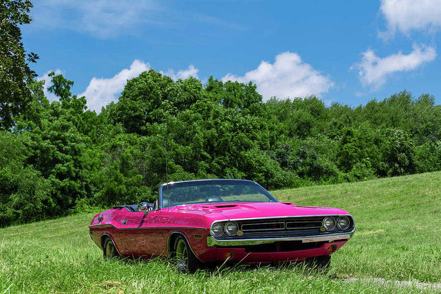 Car Photograph - 1971 Dodge Challenger Convertible  by Chad Lilly