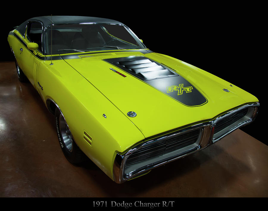 Car Photograph - 1971 Dodge Charger RT by Flees Photos