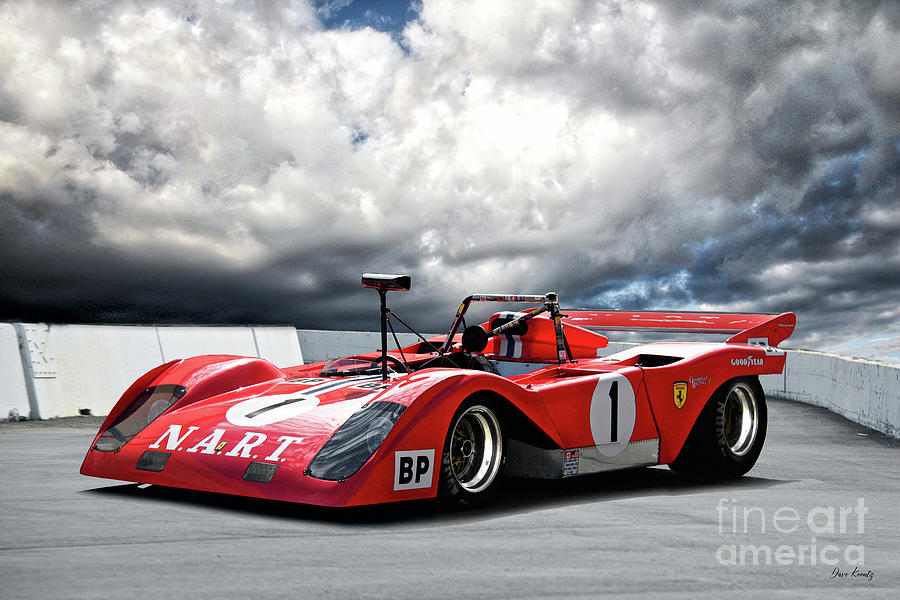 1971 Ferrari 312P Sparling CanAm Photograph by Dave Koontz