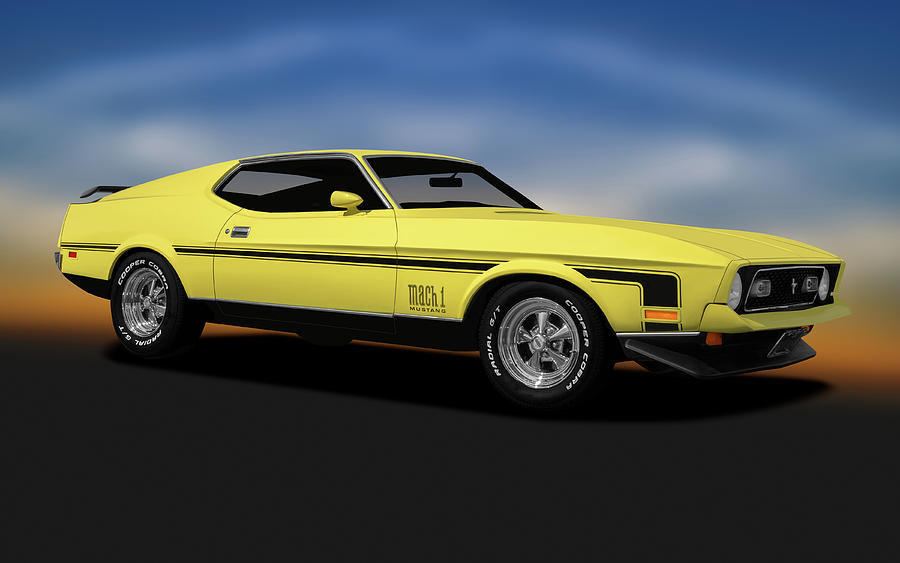 1971 Ford Mustang - 1971mustangstd220990 Photograph By Frank J Benz ...