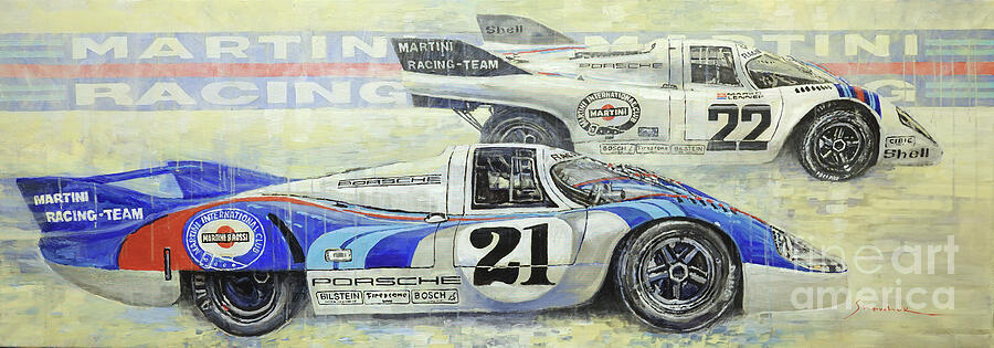 1971 Porsche 917 Legends of Le Mans Painting by Yuriy Shevchuk