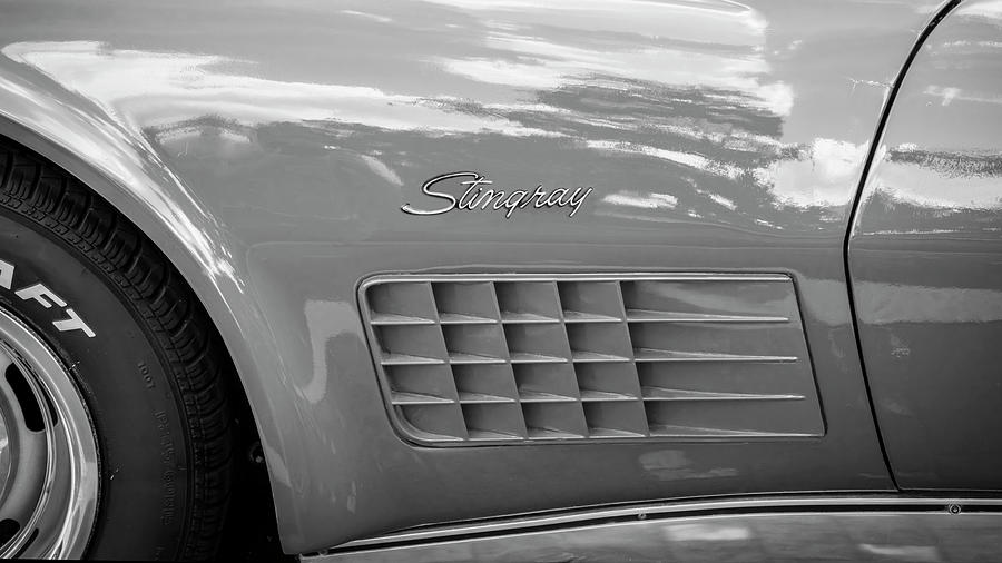 1971 Red C3 Corvette x100 Photograph by Rich Franco