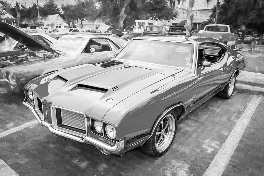 1971 Red Oldsmobile 442 W30 X121 Photograph by Rich Franco
