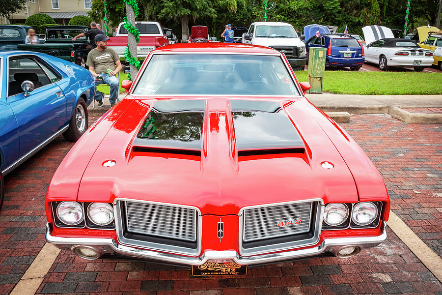 1971 Red Oldsmobile 442 W30 X124 Photograph by Rich Franco
