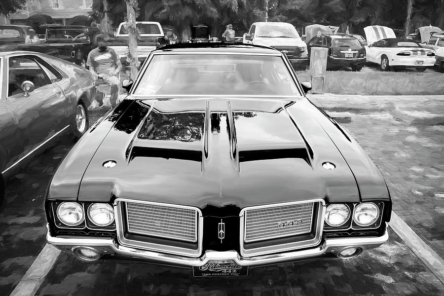 1971 Red Oldsmobile 442 W30 X127 Photograph by Rich Franco
