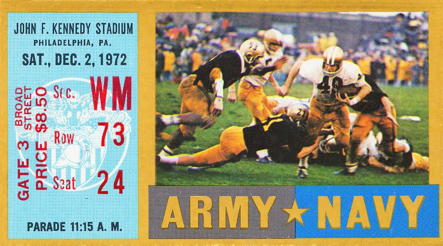 1972 Army Navy Game Mixed Media by Row One Brand