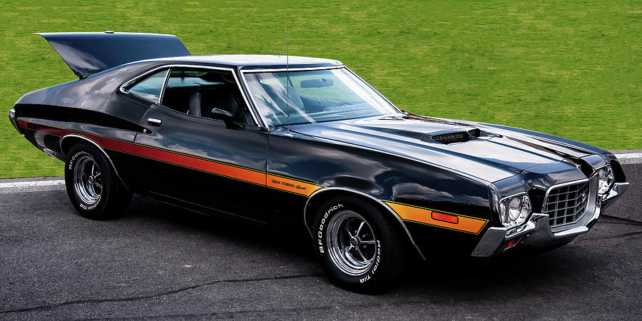 1972 Ford Gran Torino Fastback Photograph by Flees Photos