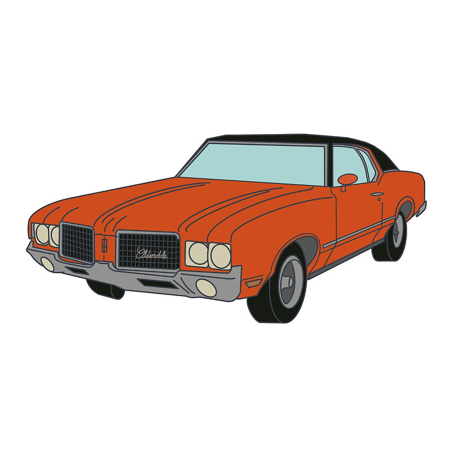 1972 oldsmobile cutlass Poster Painting by Luke Kelly | Fine Art America