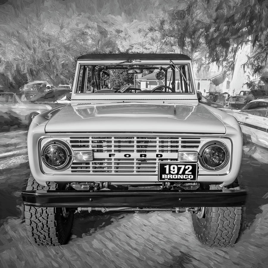 1972 Wind Blue Ford Bronco X101 Photograph by Rich Franco