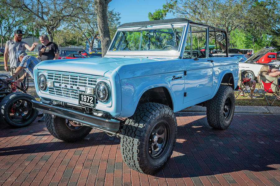 1972 Wind Blue Ford Bronco X111 Photograph by Rich Franco