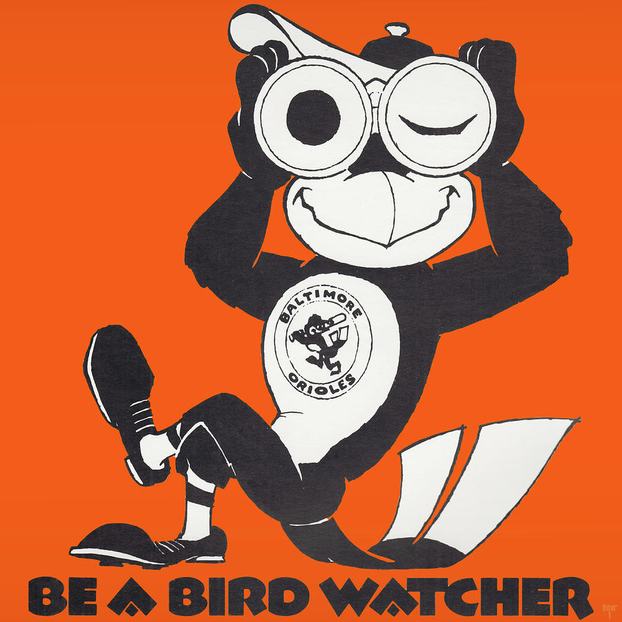 1973 Be A Bird Watcher Art Mixed Media by Row One Brand