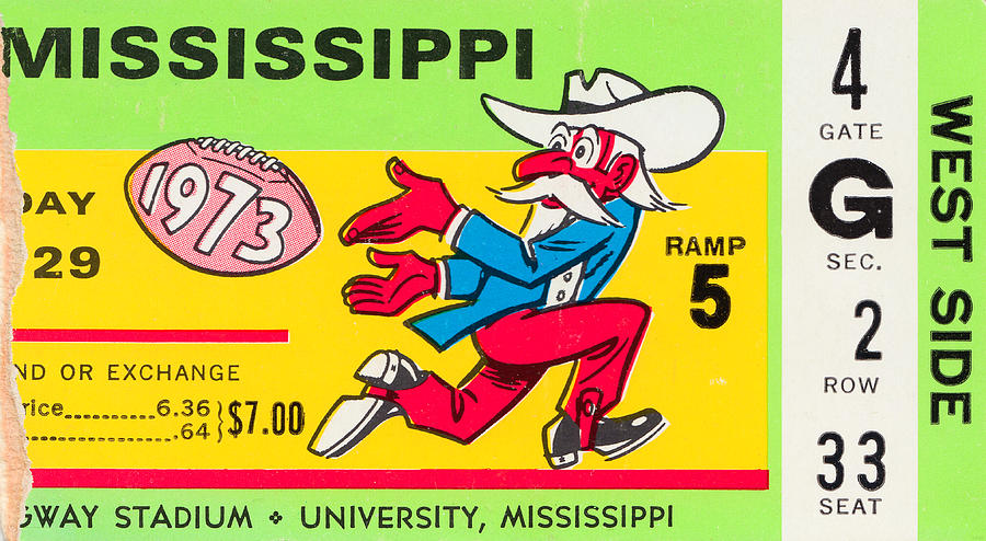 1973 Ole Miss Mixed Media by Row One Brand