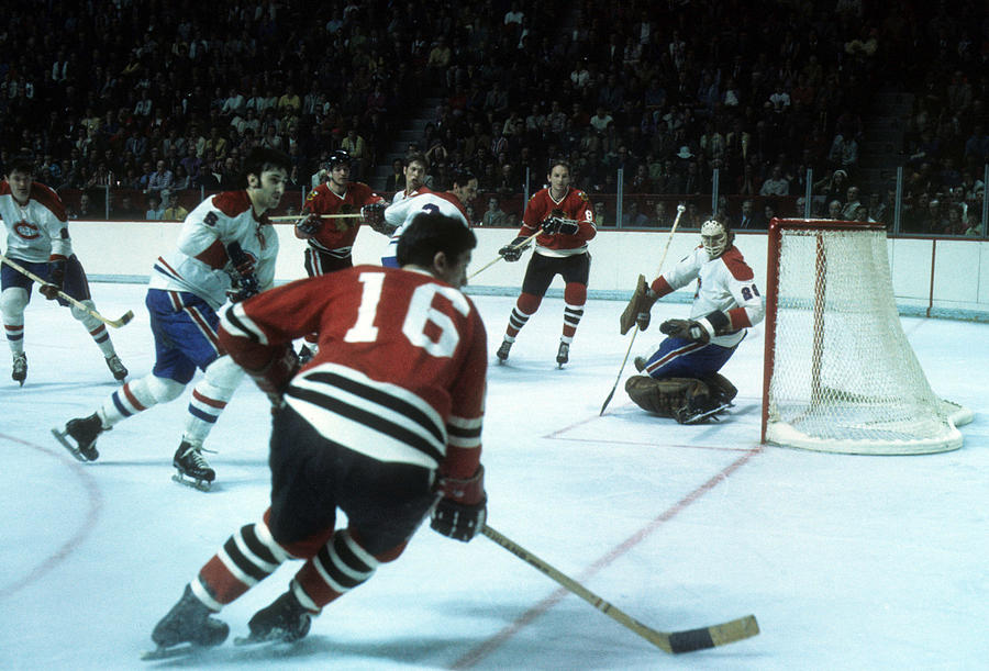 1973 Stanley Cup Finals:  Chicago Blackhawks v Montreal Canadiens Photograph by Melchior DiGiacomo