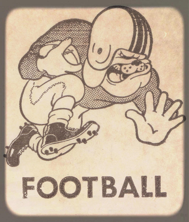 1974 Bulldogs Football Mixed Media by Row One Brand