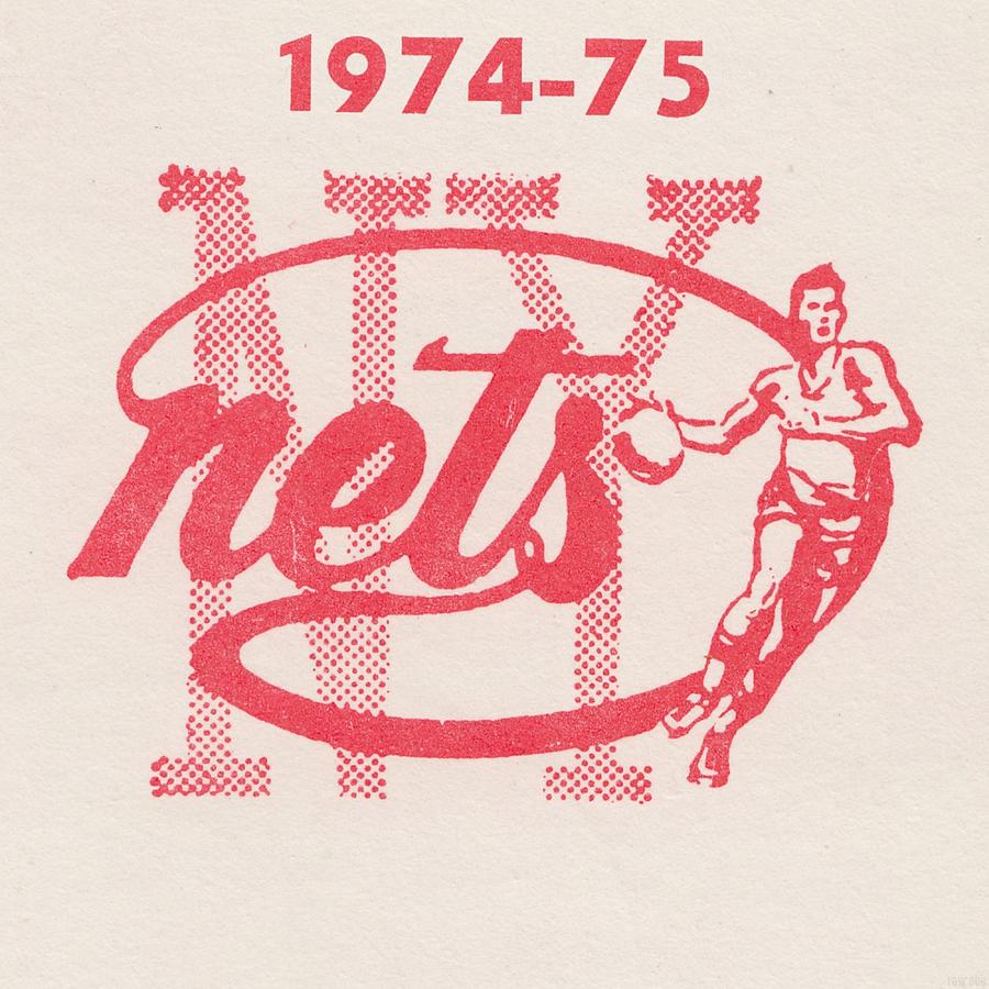 1974 New York Nets Art Mixed Media by Row One Brand