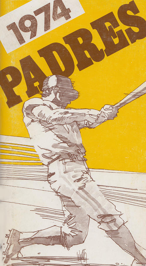 1974 San Diego Padres Art Mixed Media by Row One Brand