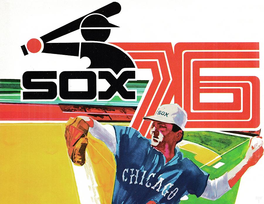 1976 Chicago White Sox Art Mixed Media by Row One Brand