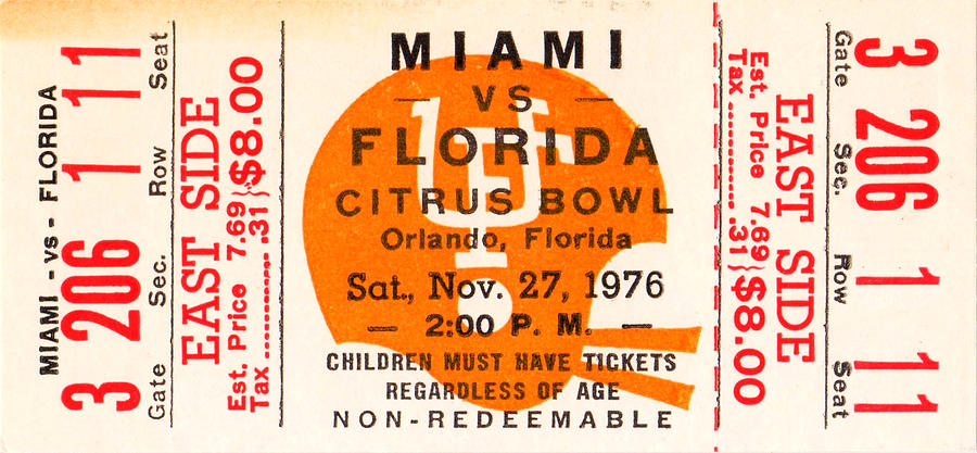 1976 Florida Mixed Media by Row One Brand