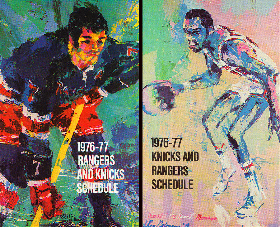 1976 New York Knicks and Rangers Mixed Media by Row One Brand