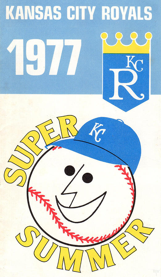 1977 Kansas City Royals Super Summer Poster Mixed Media by Row One Brand
