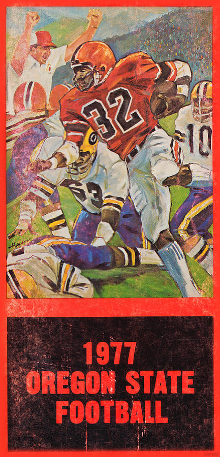 1977 Oregon State Football Mixed Media by Row One Brand