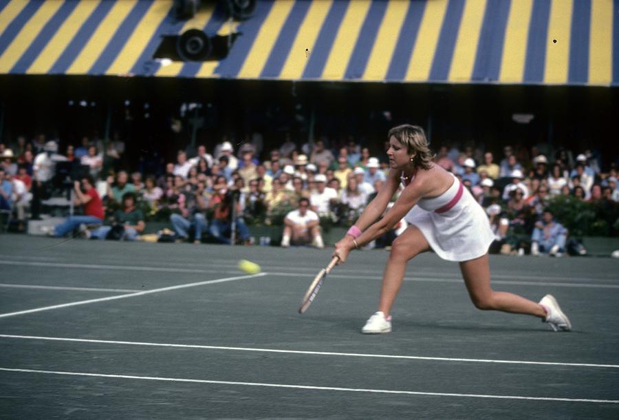 1977 U.S. Open Tennis Champinship, Chris Evert v Wendy Turnbull Photograph by Focus On Sport