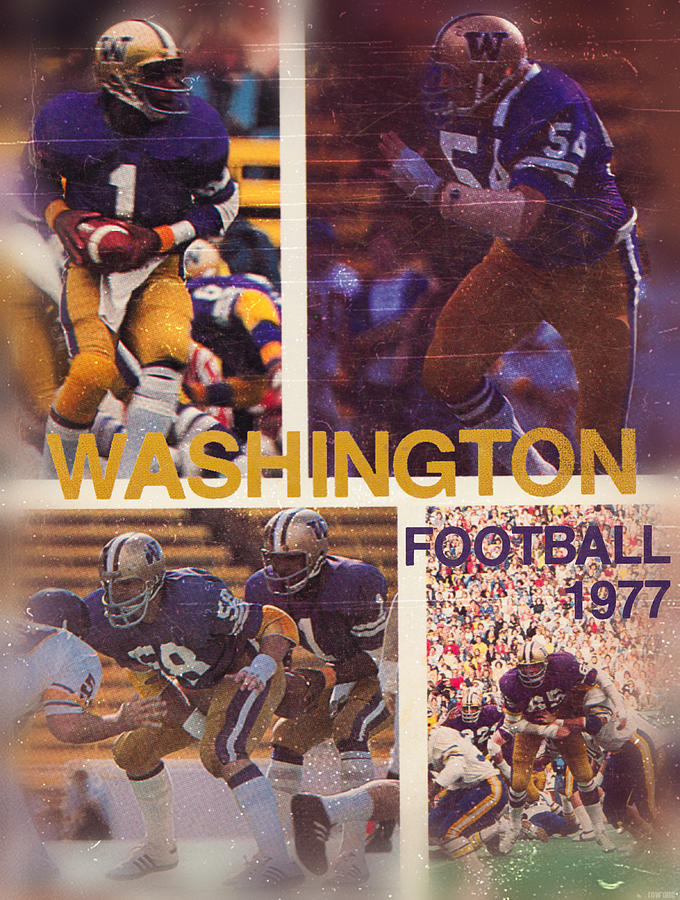 1977 Washington Football Mixed Media by Row One Brand