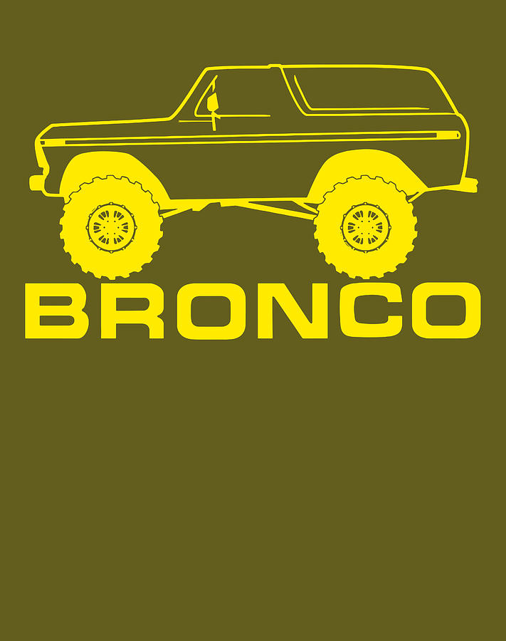 Ford Bronco T-Shirt, Car Printing T- Shirt