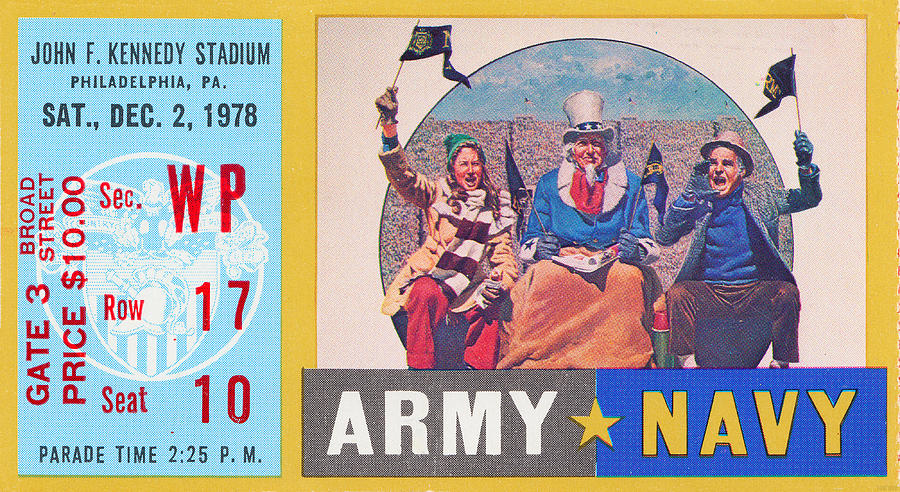 1978 Army vs. Navy Game Mixed Media by Row One Brand