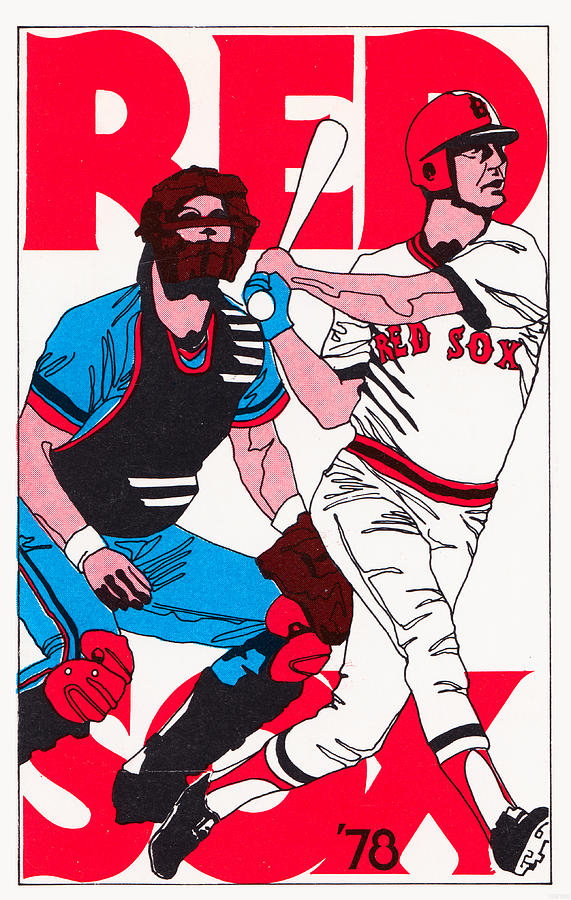 1978 Boston Red Sox Art Mixed Media by Row One Brand