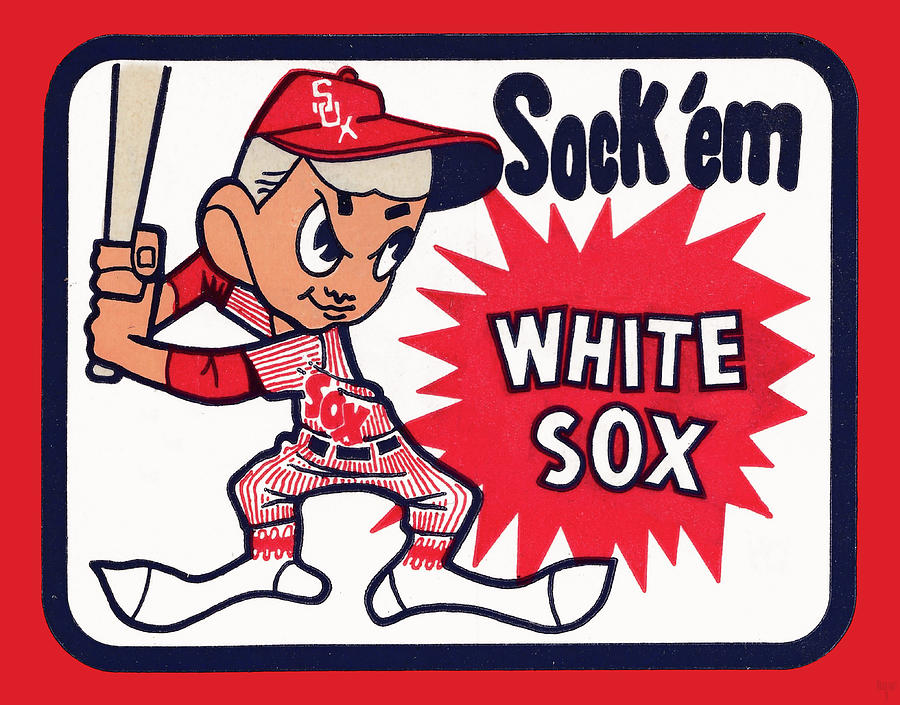 1978 Sock Em White Sox Art Mixed Media by Row One Brand