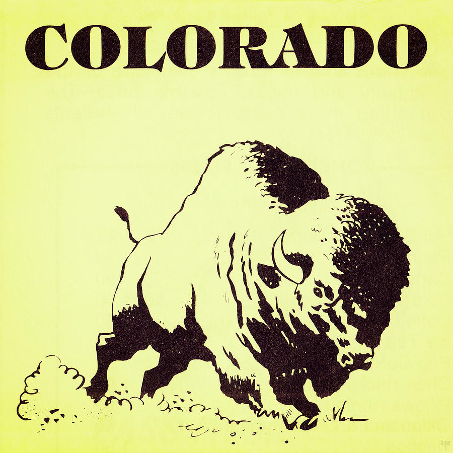 1979 Colorado Buffaloes Art Mixed Media by Row One Brand