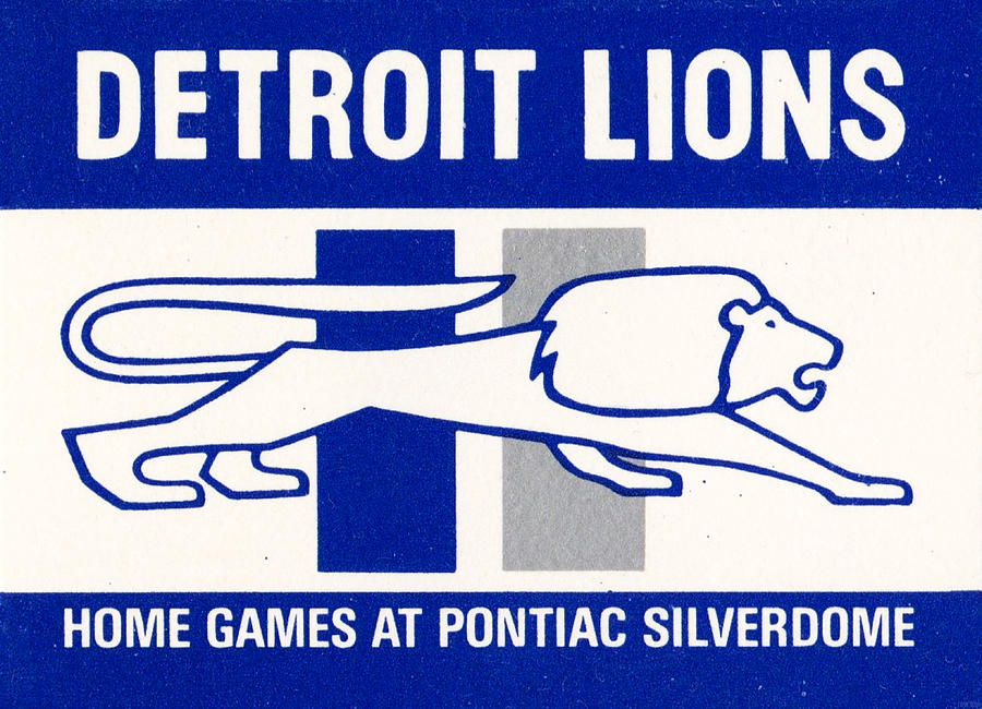 Detroit Mixed Media - 1979 Detroit Lions Art by Row One Brand