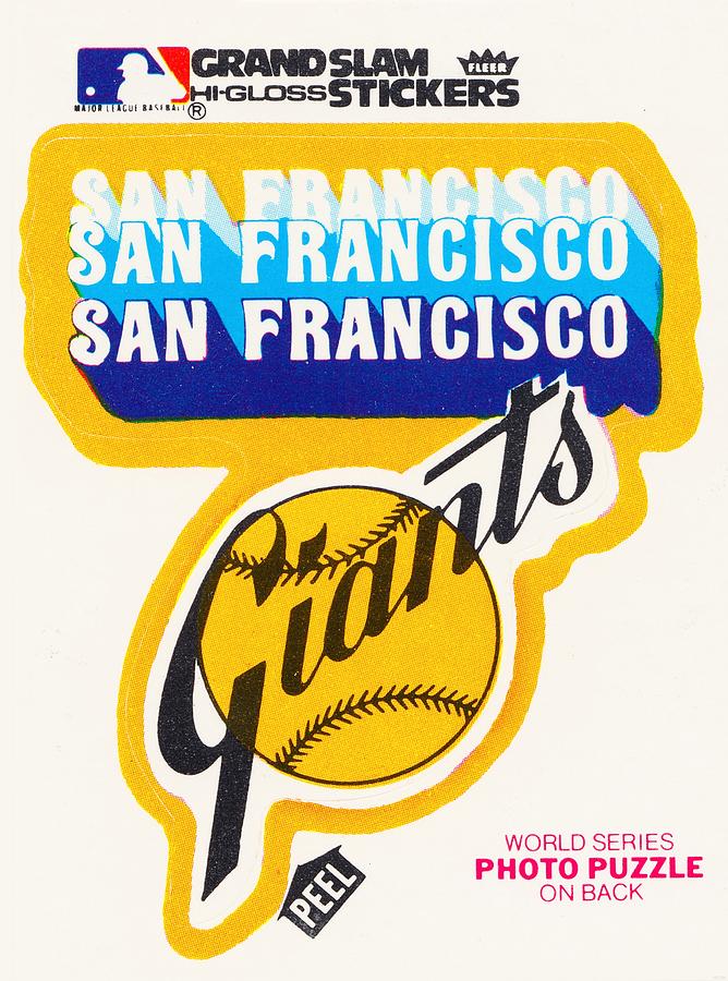 1979 Fleer Decal San Francisco Giants  Mixed Media by Row One Brand