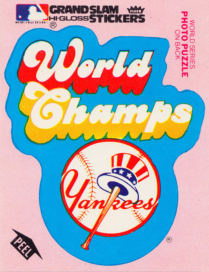 1979 Fleer Yankees Decal Mixed Media by Row One Brand