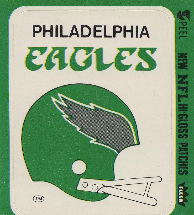1979 Philadelphia Eagles Fleer Decal Art Mixed Media by Row One Brand