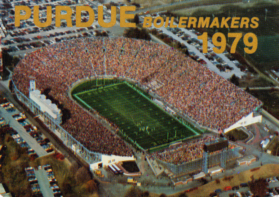 1979 Purdue Ross Ade Stadium Art Mixed Media by Row One Brand