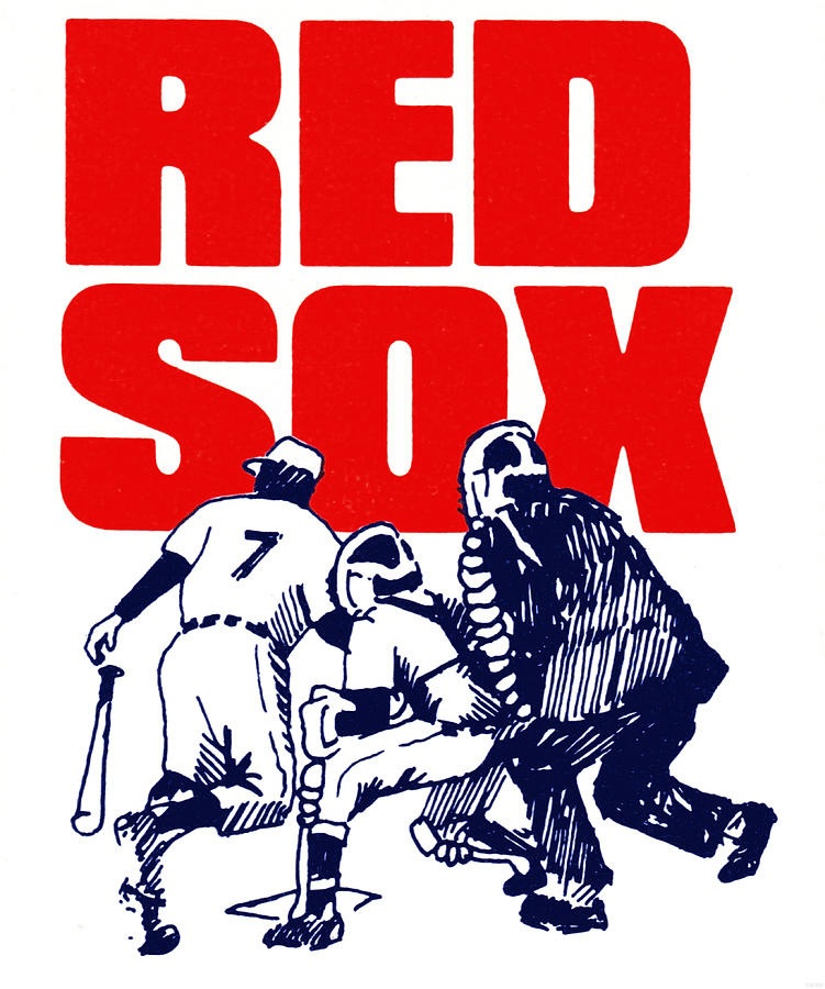 1979 Red Sox Art Mixed Media by Row One Brand