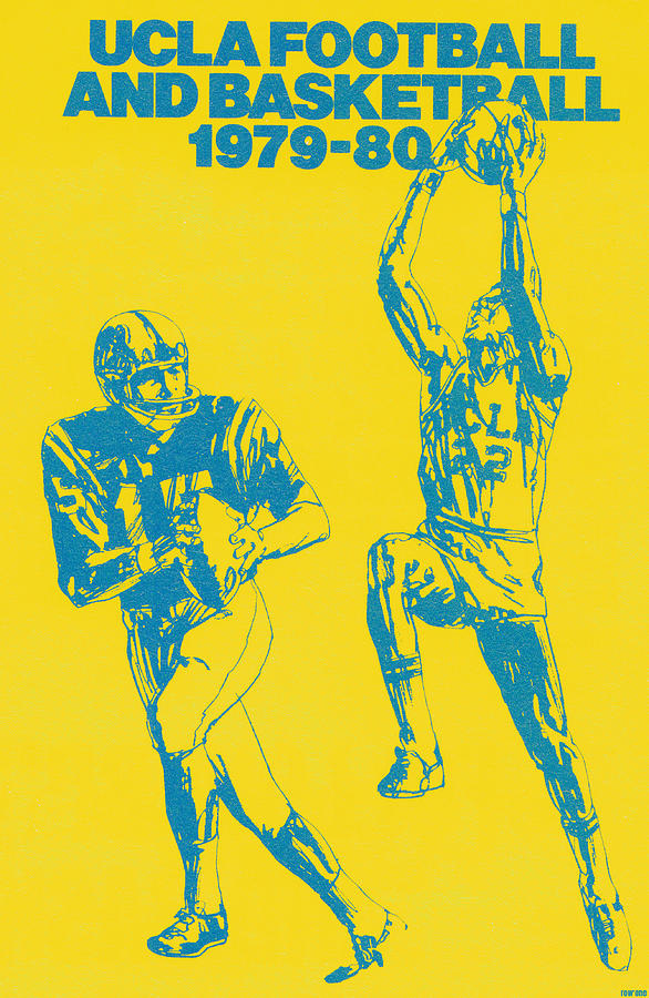 1979 UCLA Football and Basketball Mixed Media by Row One Brand