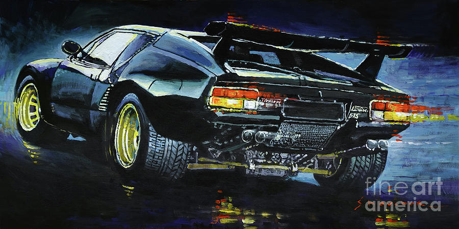 1980 De Tomaso Pantera GT5-S Painting by Yuriy Shevchuk 1980 De Tomaso Pantera GT5-S Painting by Yuriy Shevchuk