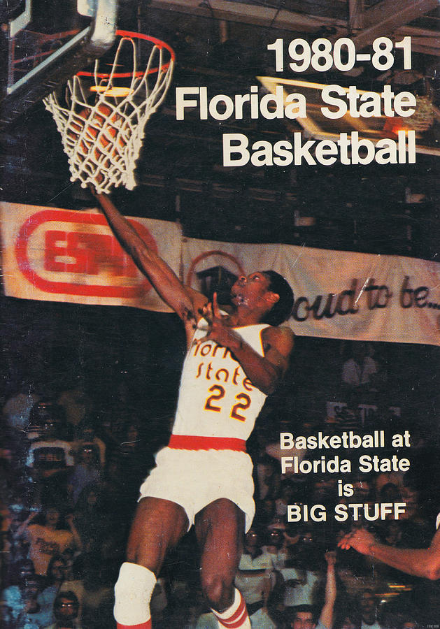 1980 Florida State Basketball Art Mixed Media by Row One Brand