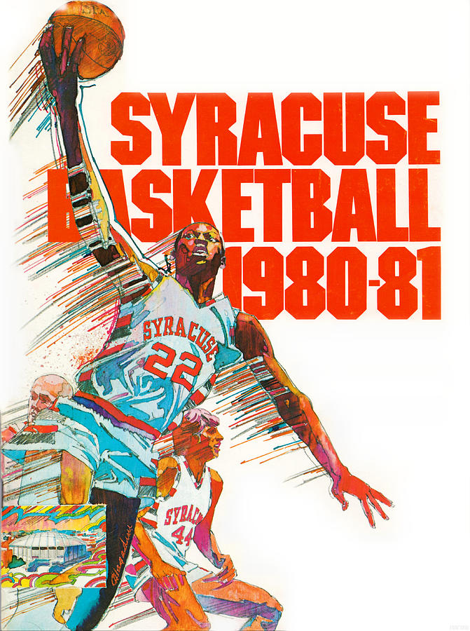 1980 Syracuse Basketball Mixed Media by Row One Brand