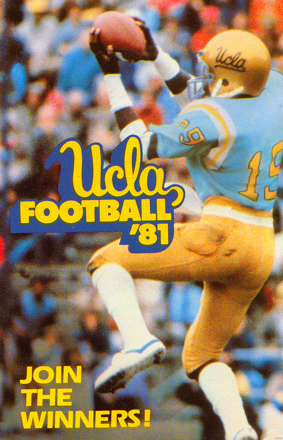 1981 UCLA Football Art Mixed Media by Row One Brand