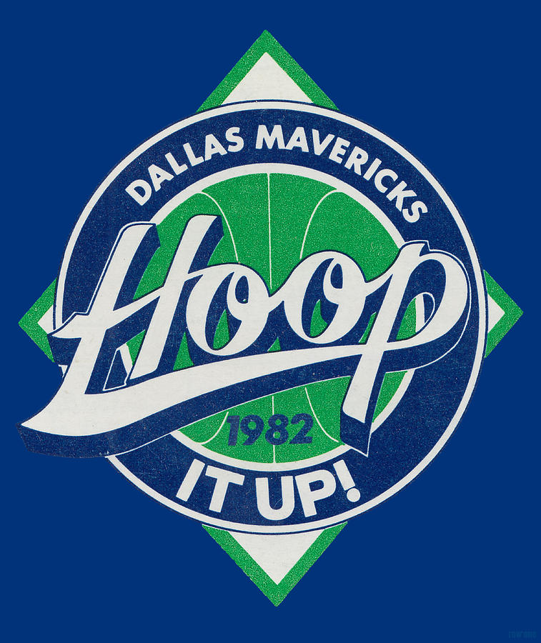 1982 Dallas Mavericks Basketball Hoop It Up Mixed Media by Row One Brand