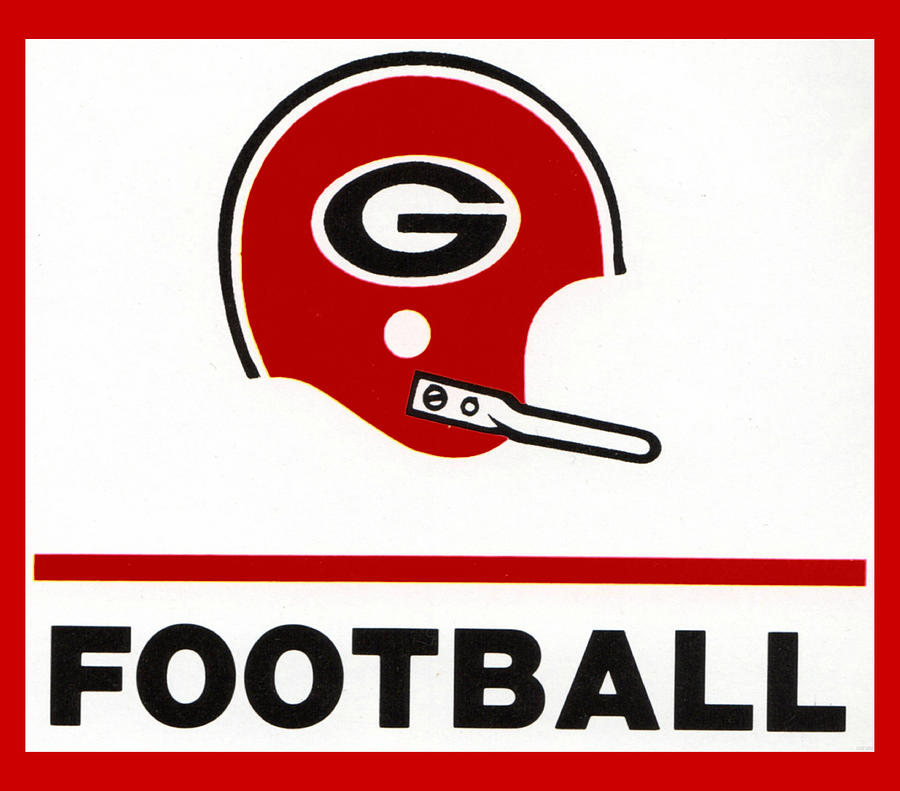 1982 Georgia Bulldogs Football Helmet Mixed Media by Row One Brand