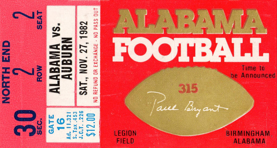 1982 Iron Bowl Mixed Media by Row One Brand