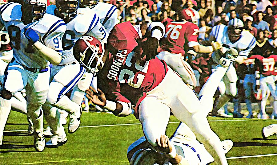 1982 Marcus Dupree Art Mixed Media by Row One Brand