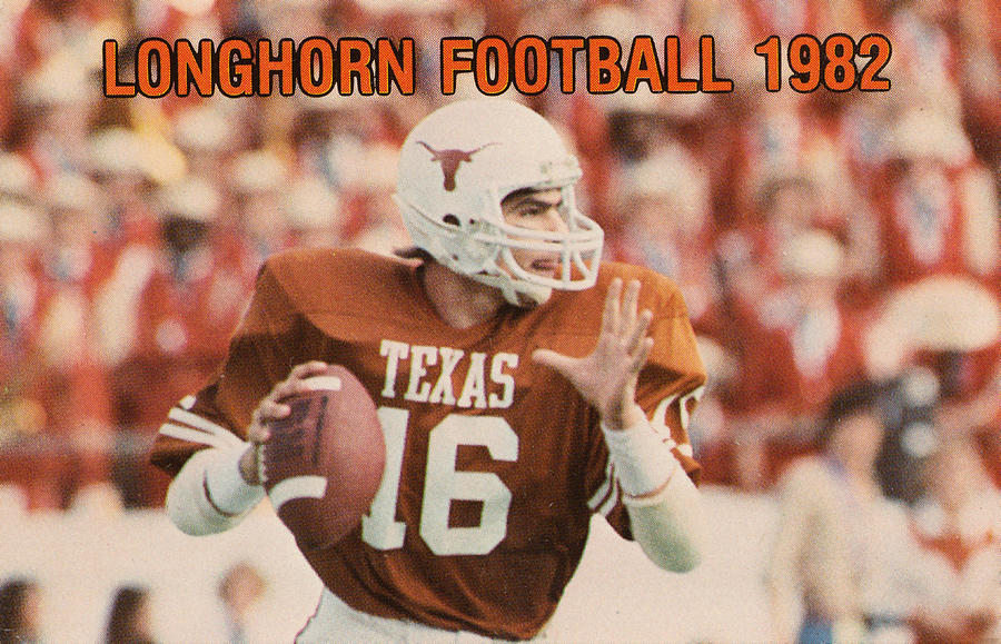 1982 Texas Longhorn Football Mixed Media by Row One Brand