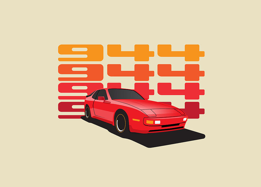 1983 Porsche 944 Digital Art by John Cassella - Fine Art America